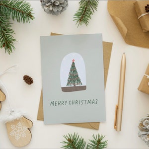 Kerstkaart, kerstkaart, handgeschreven kerstkaart, handgetekende kerstkaart, vrolijk kerstfeest
