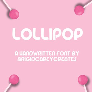 Lollipop font, Hand written font, Procreate font, Cricut Font, Digital Download Font, Cute Font, Modern Font, Trendy Font