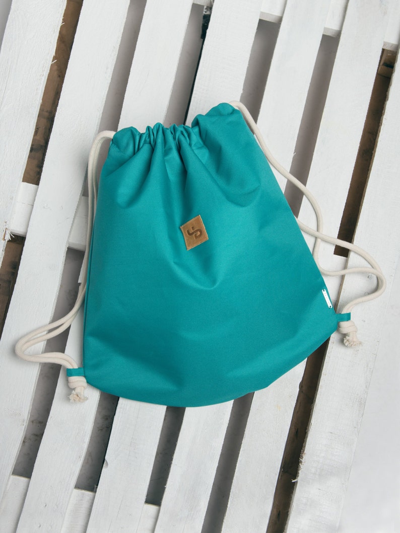 Sea Green Backpack Pastel Bag for holiday Beach Bag Sport Bag Waterproof bag Lootbag classic LootbagShop