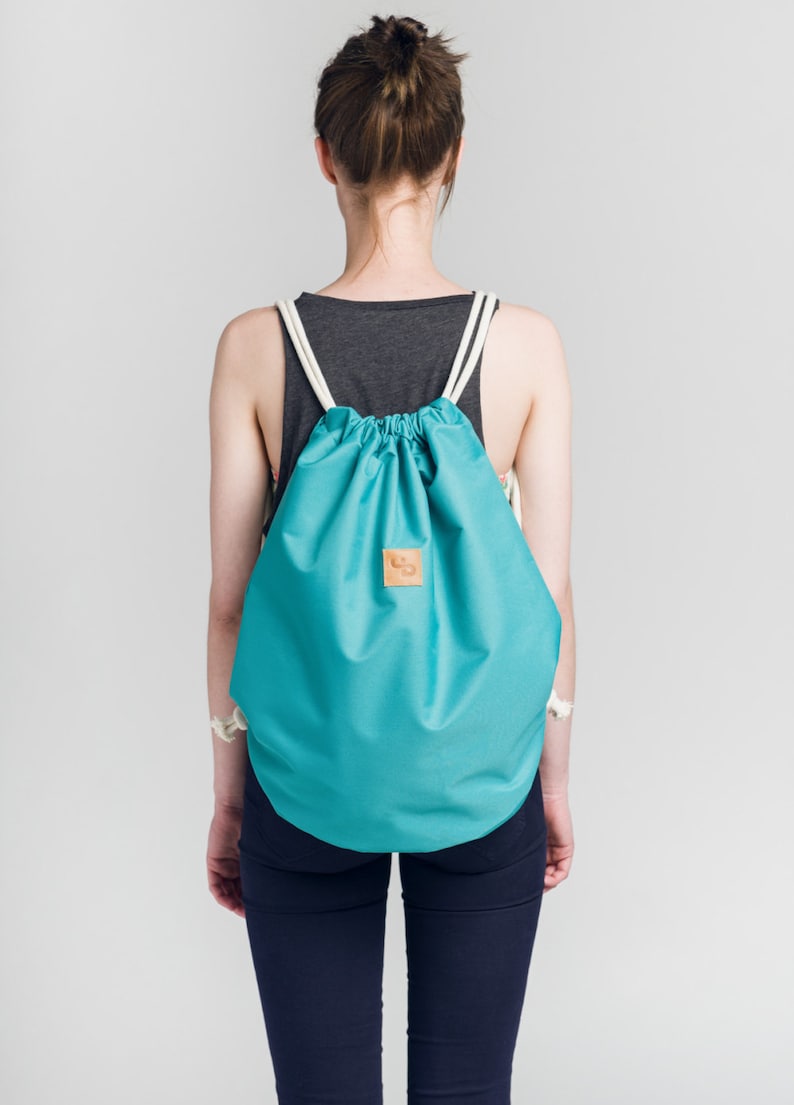Sea Green Backpack Pastel Bag for holiday Beach Bag Sport Bag Waterproof bag Lootbag classic LootbagShop