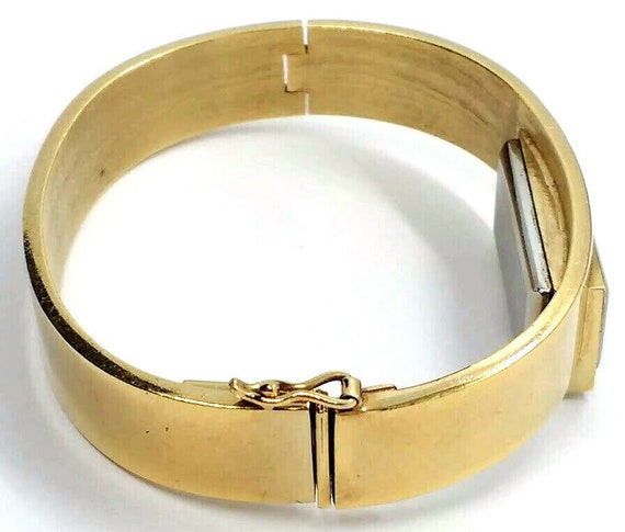 Montre Vintage Femme Wittnauer - Ton Or Avec Bracelet Tissé - Marque Geneve, Occasion