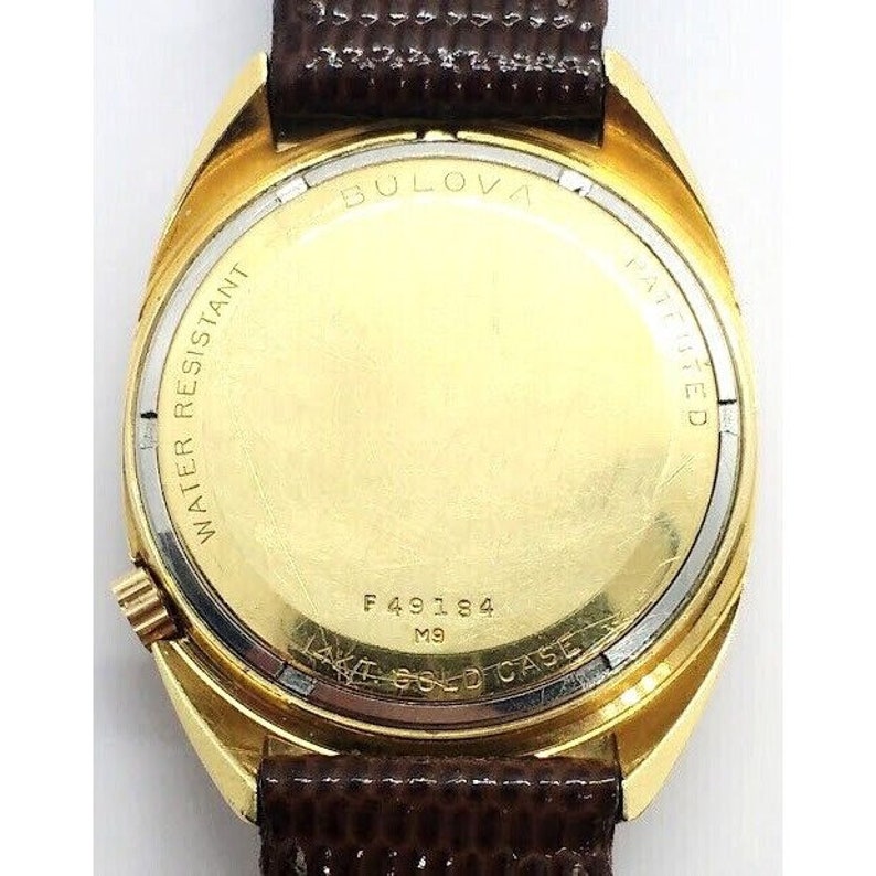 Vintage 1969 Bulova Accutron M9 14K Gold Case Men's Watch 1960's Etsy