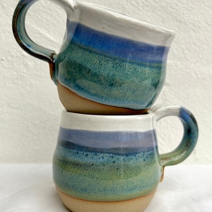 Stoneware mug - pottery mug - handmade mug - coffee mug - hug mug