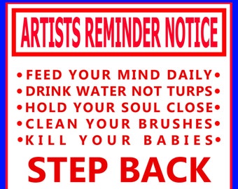 Kunstenaars Studio Poster