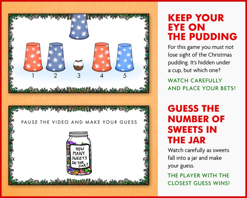 Animated Christmas Games Pack Virtual Xmas Party, 2022 Christmas, Film