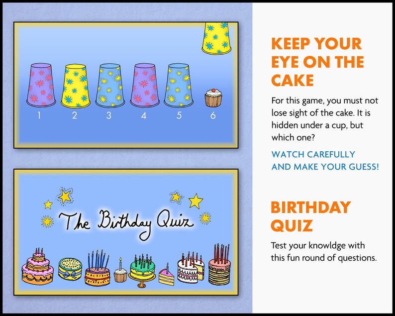 Children's Virtual Birthday Online Animated Games Party Etsy