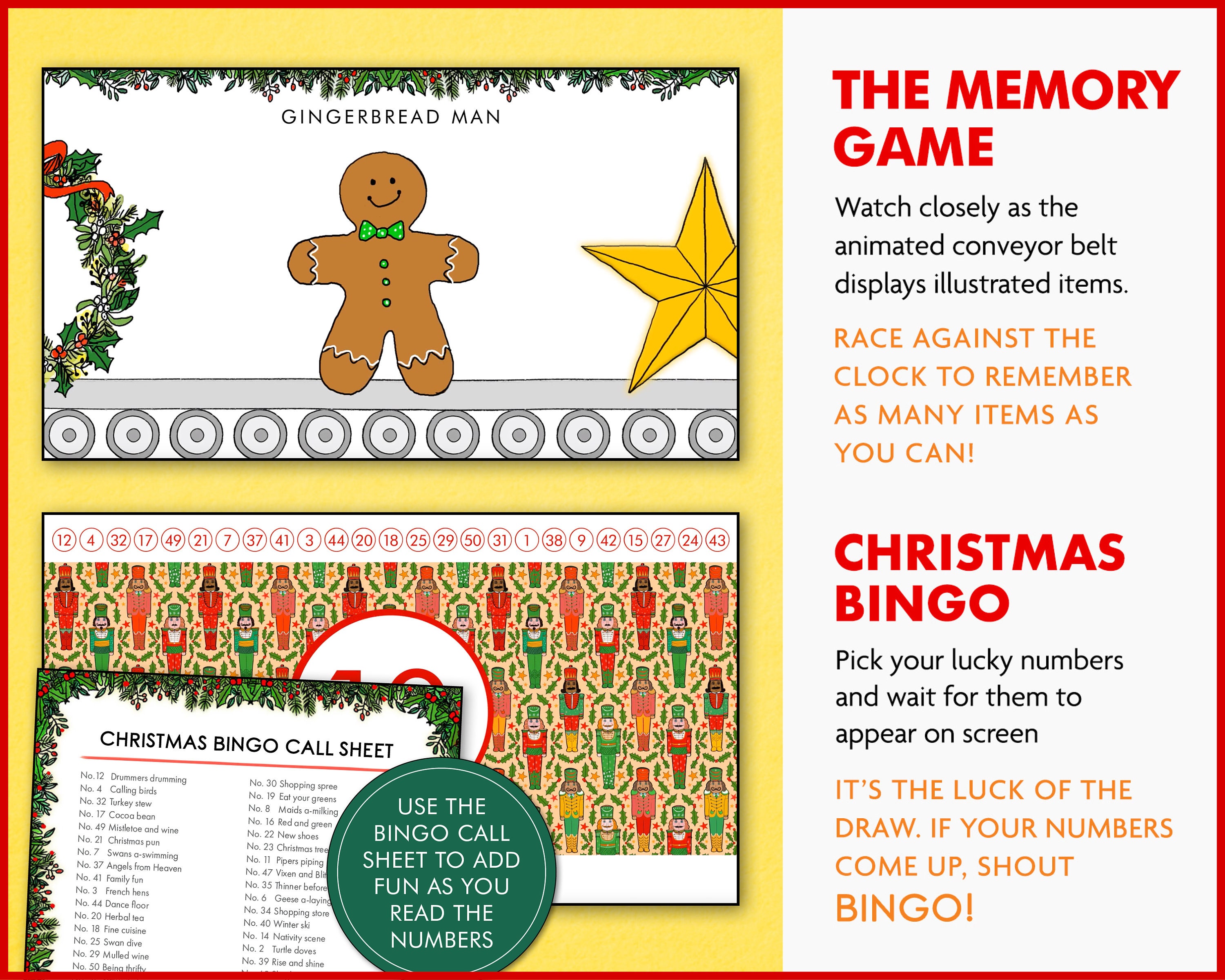 Childrens Christmas Games Party Pack Virtual Xmas Party 2022 - Etsy UK