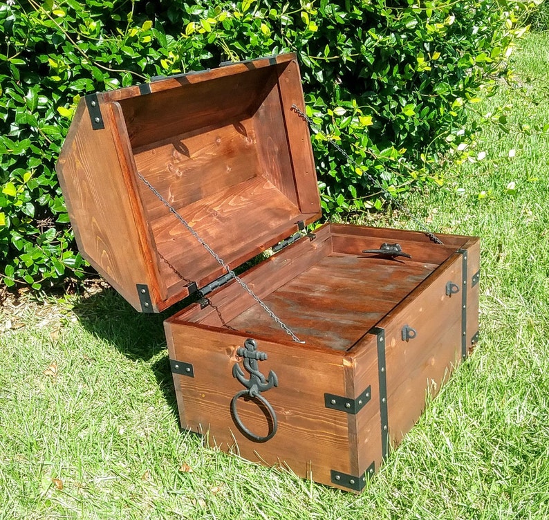 Cofre del tesoro tema náutico cofre de la esperanza armario | Etsy