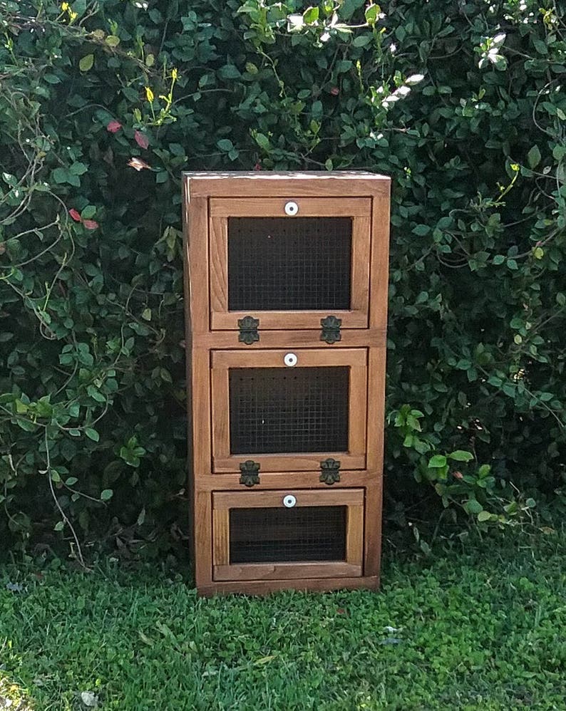 Vegetable storage ,Potato Bin,Potato onion Cabinet,kitchen cabinet,Food Cabinet,canning,food storage,potato bin,graydoncreek,food storage image 1