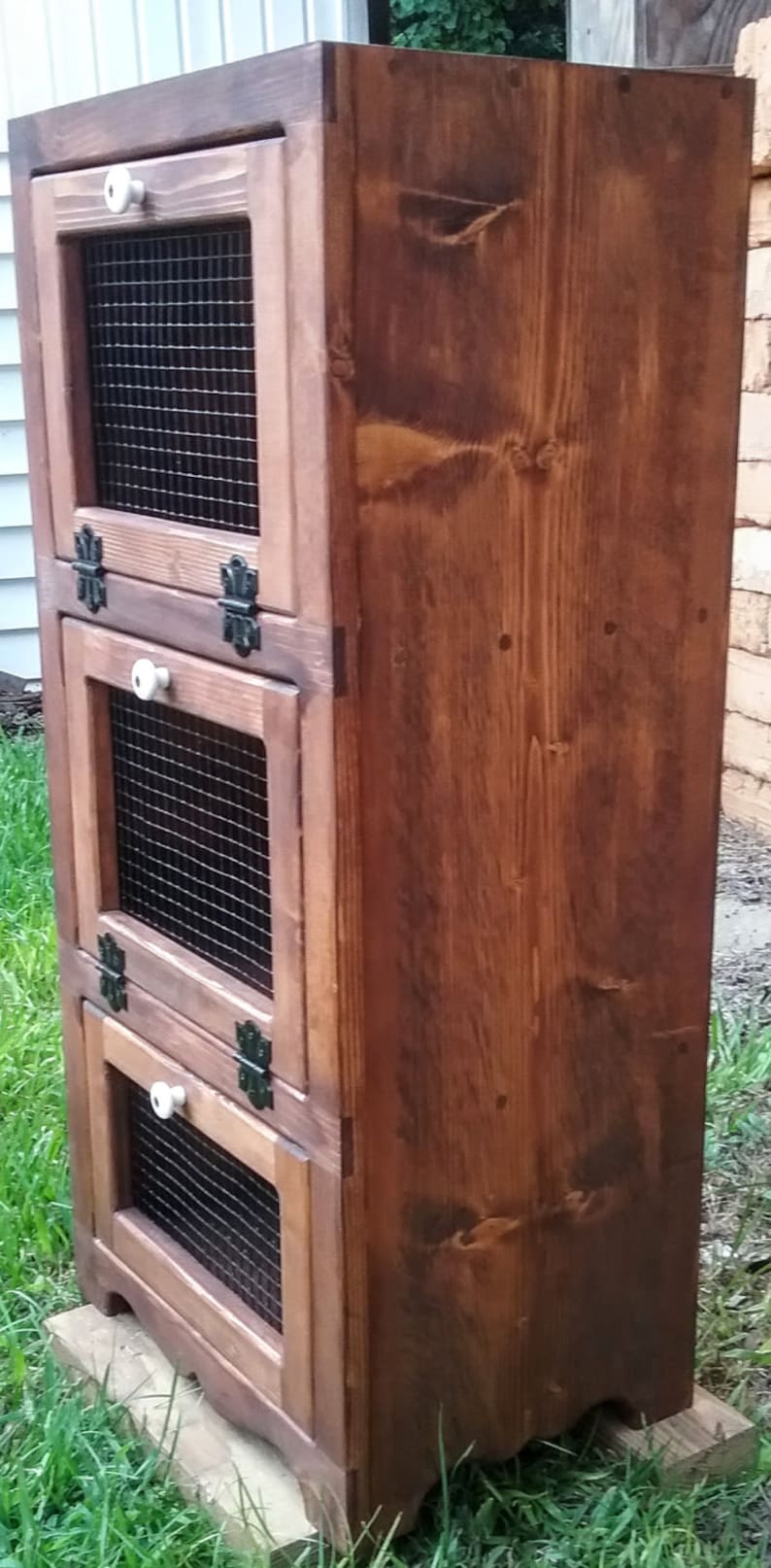 Vegetable storage ,Potato Bin,Potato onion Cabinet,kitchen cabinet,Food Cabinet,canning,food storage,potato bin,graydoncreek,food storage image 5