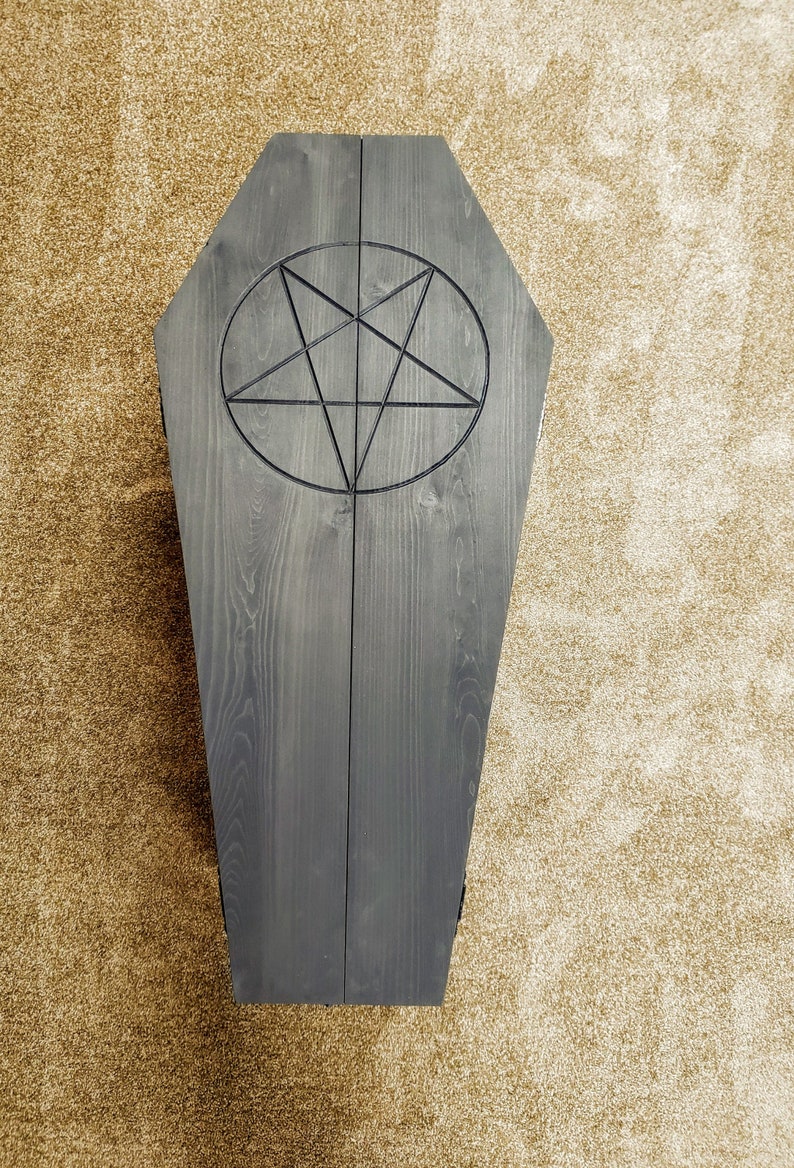 Coffin Coffee Tablegothic Coffee Tablepentagram Coffin Etsy