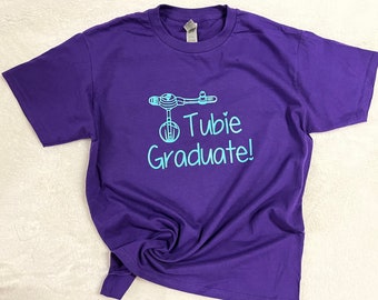 TUBIE GRADUATE!: feeding tube g-tube bodysuit shirt creeper T-shirt clothes Baby Toddler Youth Adult shirt