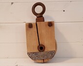 4.5 quot Wood Cast Iron Pulley