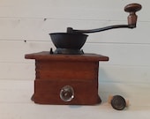 Vintage Coffee Grinder Coffee Mill Farmhouse Rustic Primitive Kitchen Decor