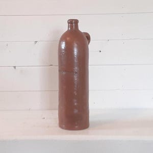 Antique Niederselters Nassau Koniglich Preussische Brunnen-Verwaltung Mineral Water German Clay Stoneware Jug Bottle Primitive Flower Vase