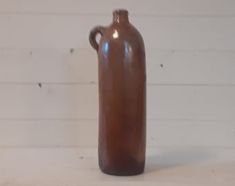 Antique Apollinarus-Bruennen Georg Kreuzberg Ahrweiler Rheinpreussen Mineral Water German Stoneware Jug Bottle Primitive Stone Flower Vase