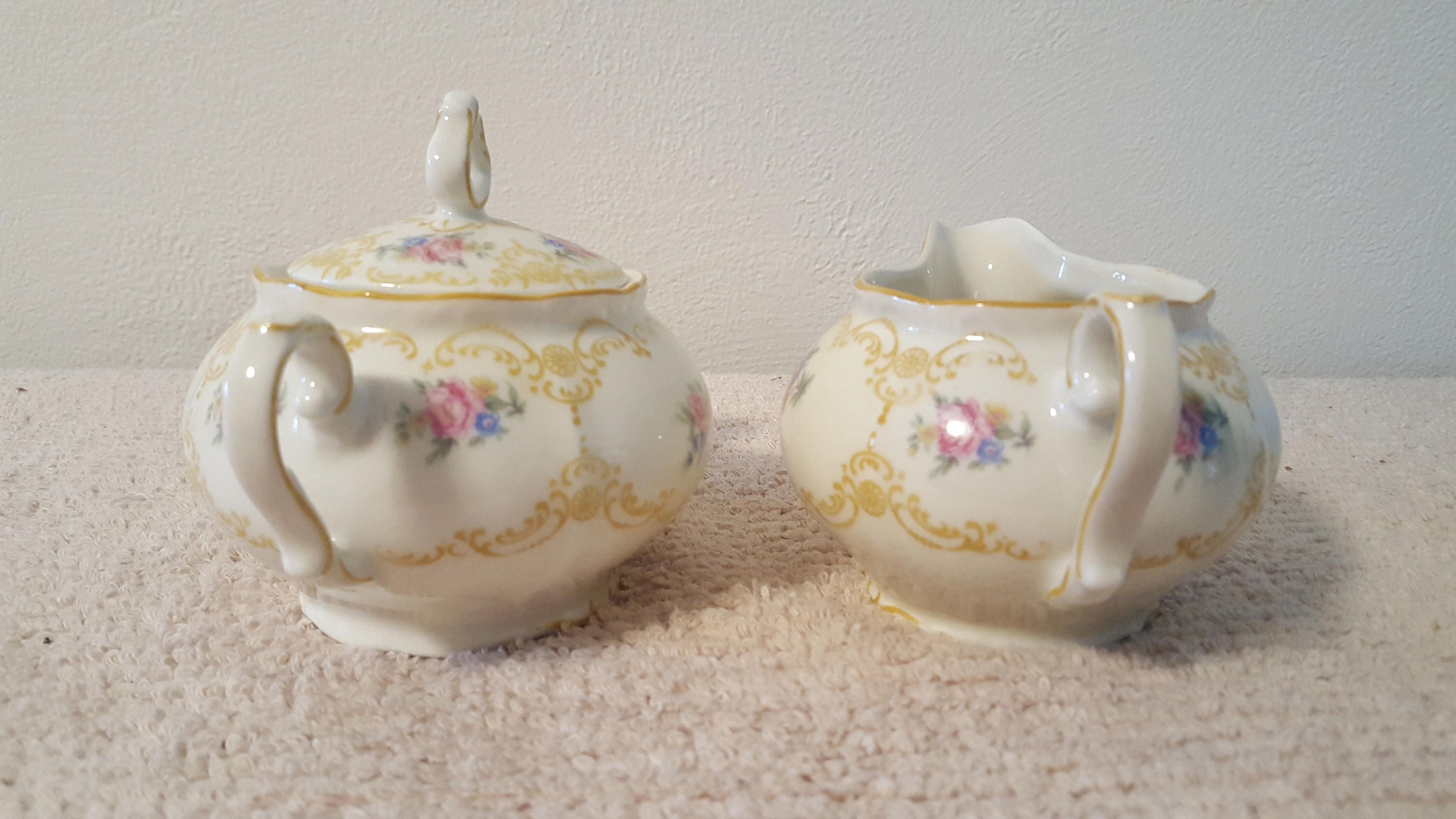 Vintage Winterling Bavaria Sugar Bowl and Creamer Set Etsy