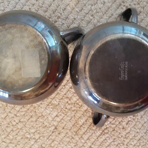 Empire Crafts Quadruple Plate Vintage Silver Sugar and Creamer | Etsy