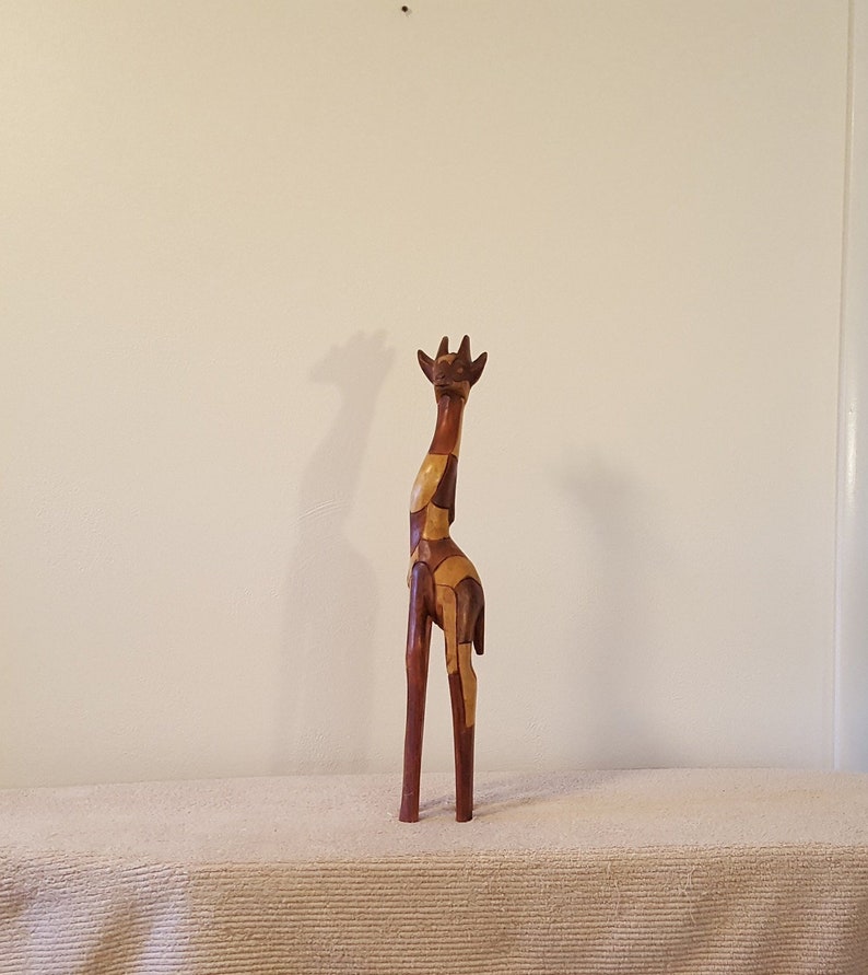 Collectibles Animals 5 Ft Tall Wooden, Tall Wooden Giraffe Statue Decor