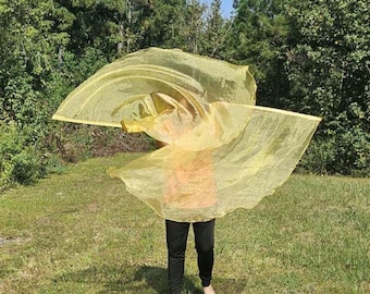 Bandiere per danza di culto - Set di 2, organza di cristallo