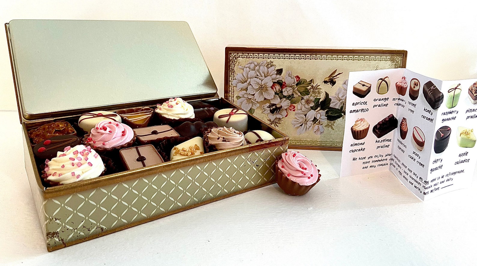 Handmade Chocolates in A Tin Box of Handmade Chocolates UK Etsy UK