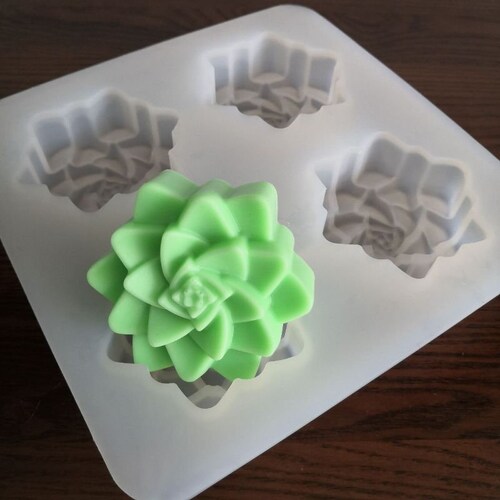 Succulent Soap Bar Silicone Soap Mold Soap Making Supplies Etsy