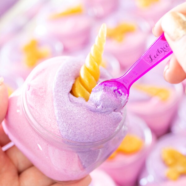 Unicorn sugar scrub, unicorn party favors, unicorn gift, whipped sugar scrub, spa gifts, soap sugar scrub, exfoliating sugar scrub