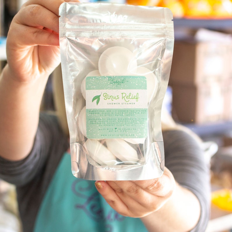 Shower Steamer Sinus Relief Shower Fizzy 8 Pack Eucalyptus Etsy