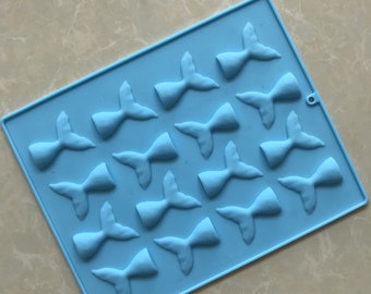 Mermaid Tail Silicone Mold | 2" Length | Mermaid Tail Soap Mold | Food Grade silicone for chocolate, resin, or soap