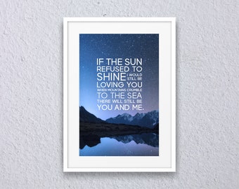 Led Zeppelin Thank You Lyric Quote Print / Instant Download 11x17 / Lyric Artwork / Song Lyric / Poster / Song Lyric Quote
