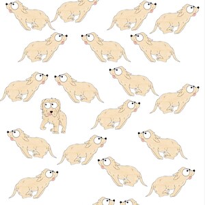 Puede incluir: Una hoja de trabajo imprimible con el texto "Find the worried dog" (Encuentra al perro preocupado) en la parte superior. La hoja de trabajo presenta una imagen de dibujos animados de 17 perros, todos con ojos grandes y lenguas afuera. Un perro tiene una expresi&oacute;n preocupada con la boca cerrada.