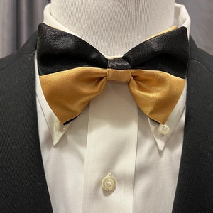 Black and Gold Pretied-Bow Tie Gift For Man
