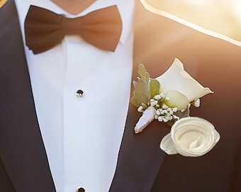 White Silk Pocket Square with Silver Edge: Groomsman Wedding Hankie