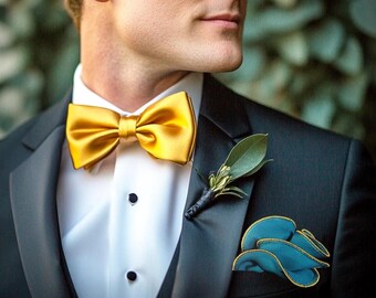 Dark Teal Silk Pocket Square: Groomsman Wedding Hankerchief