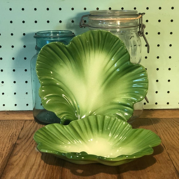Lettuce Leaf Plates Etsy