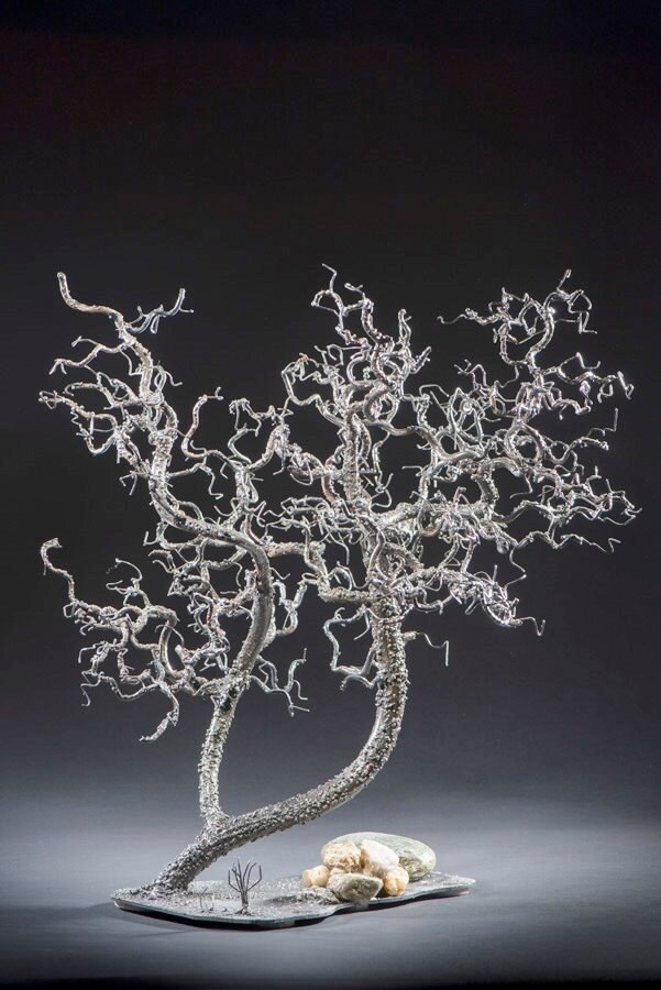 metal tree sculpture sculpture metal bonsai bonsai Etsy