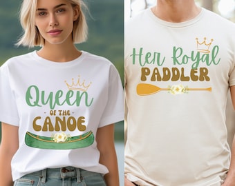 T-shirts för par som vill flyta, sommargåva i retrostil, kanotturer, flodliv, flodtröja, semestertröja, överdimensionerad komfort-t-shirt, rolig