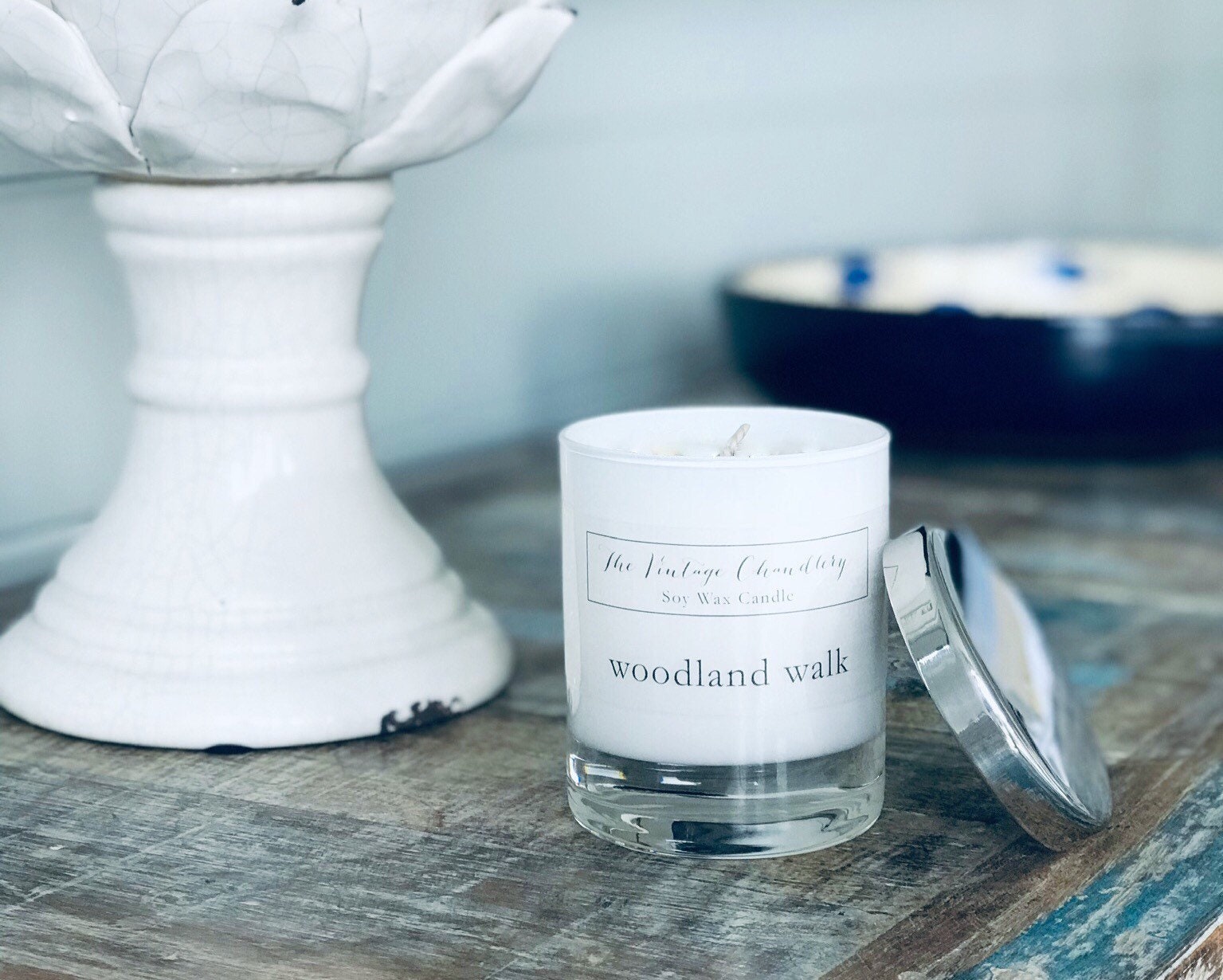 One wick soy wax candles Etsy