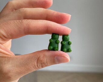 Süße, bunte Harz Gummibärchen Ohrringe für St. Patrick's Day oder Ostern oder jeden Anlass