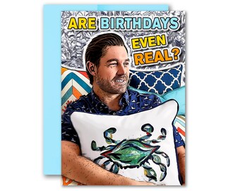 Bravo Southern Charm Craig Pillow Birthday Valentine Greeting Card 5x7 inches w/Envelope