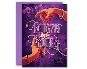 Death Becomes Her Musical Broadway Forever Young That Was Rude Greeting Card 5x7 inch w/Envelope