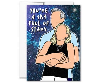 Concert Couple You're A Sky Full of Starts Greeting Card 5x7 inches w/Envelope