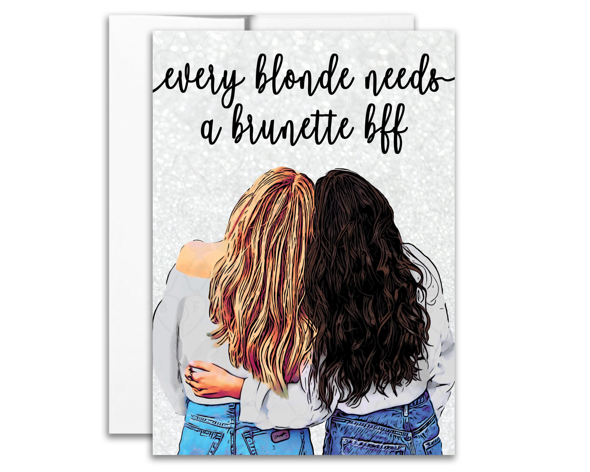 Every Blonde Needs A Brunette Bestie Shirt Bff Aqua Every Blonde Needs A Brunette Bestie Shirt Bff Aqua