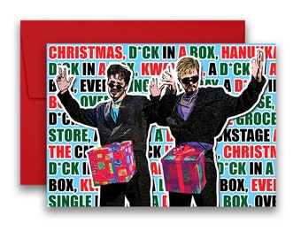 D*ck in a Box Justin Timberlake Holiday Card 5x7 inch w/Envelope