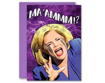 Death Becomes Her Musical Broadway Megan Hilty Madeline Ashton Ma'am Greeting Card 5x7 inch w/Envelope