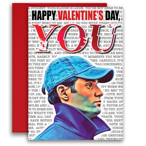 You Inspired Valentine&#39;s Day Card Netflix Joe Goldberg &quot;Happy Valentine&#39;s Day, You&quot; Card 5x7 inches w/Envelope