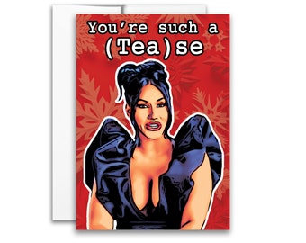 RHOSLC Monica Reality Von (Tea)se Card 5x7 inches w/Envelope