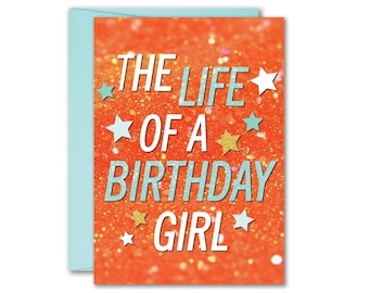 The Life of a Birthday Girl Taylor Card The Life of a Showgirl Greeting Card 5x7 inch w/Envelope