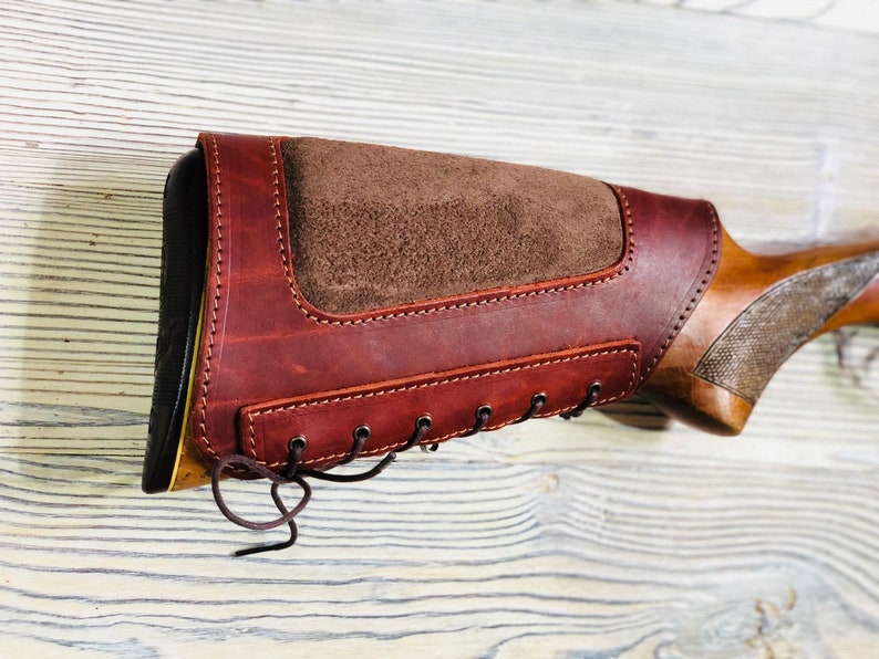 Leather Rifle Buttstock Ammo Carrier Cartridge Holder Leather Etsy