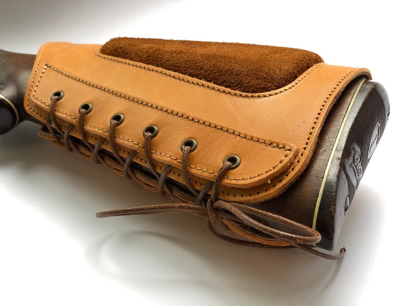 Leather Rifle Buttstock Ammo Carrier Cartridge Holder Leather Etsy